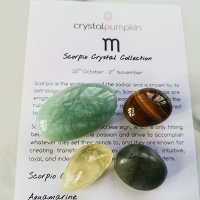 Scorpio Gemstone Crystal Set